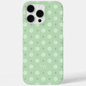 Coques Case-Mate iPhone Motif Pastel à Points de Teal Nom Initial Personna (Verso)