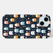 Coques Case-Mate iPhone Motif Pastel Cats (Verso (horizontal))