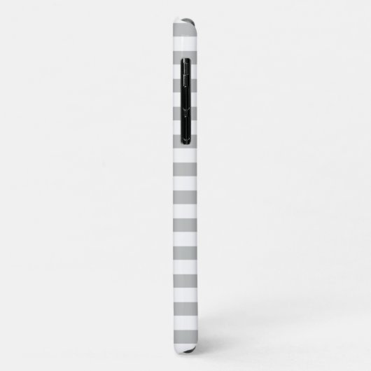 Coques Case-Mate iPhone Motif Pastel Grey Stripes (Dos/Gauche)