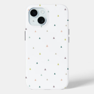 Coque Pour iPhone 15 Motif Pastel Triangle