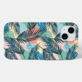 Coques Case-Mate iPhone Motif Pastel Tropical Leaf (Verso (horizontal))