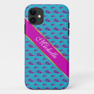 Etui iPhone Case-Mate Motif Peacock et Magenta Paisley