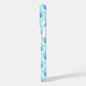 Coques Case-Mate iPhone Motif Peacock nom bleu violet (Verso / Gauche)