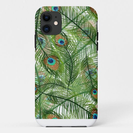 Coques Case-Mate iPhone Motif Peacock plumes (Dos)