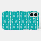 Coques Case-Mate iPhone Motif Peacock Turquoise Flèches (Verso (horizontal))