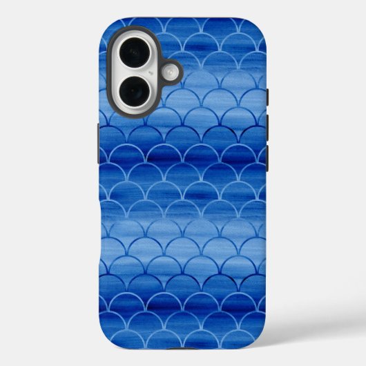 Coques Case-Mate iPhone Motif Peint Lumière à Bleu foncé (Verso)