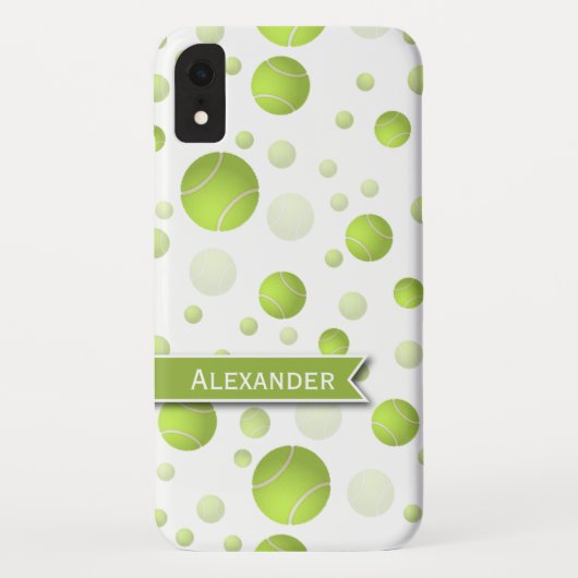 Coques Case-Mate iPhone Motif personnalisé de boule de Tenns (Dos)