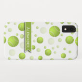 Coques Case-Mate iPhone Motif personnalisé de boule de Tenns (Dos (Horizontal))