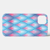 Coques Case-Mate iPhone Motif Pétal turquoise Et Rose (Verso (horizontal))