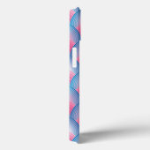 Coques Case-Mate iPhone Motif Pétal turquoise Et Rose (Verso / Droite)
