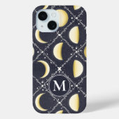Coques Case-Mate iPhone Motif Phases de lune céleste (Verso)