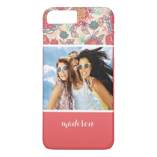 Coques Pour iPhone Motif photo et de pivoine et de feuille faits sur