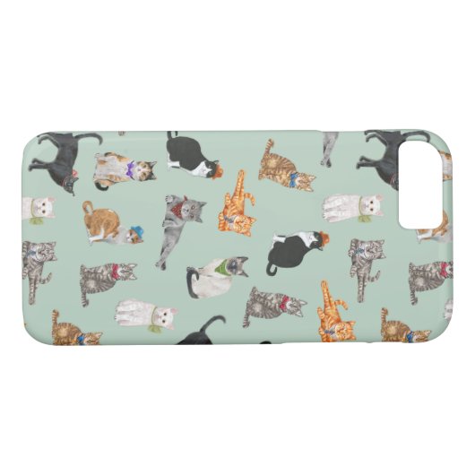 Coques Case-Mate iPhone Motif pimpant mignon de chats (Dos (Horizontal))