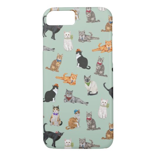 Coques Case-Mate iPhone Motif pimpant mignon de chats (Dos)