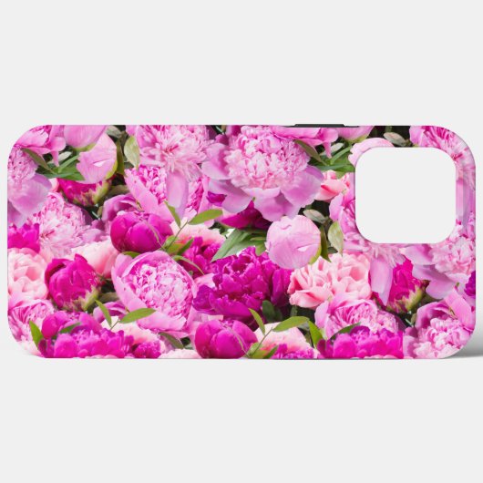 Coques Case-Mate iPhone Motif Pink Peonies (Verso (horizontal))