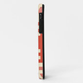 Coques Case-Mate iPhone Motif Pixel rouge et rose (Dos/Gauche)