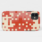 Coques Case-Mate iPhone Motif Pixel rouge et rose (Dos (Horizontal))