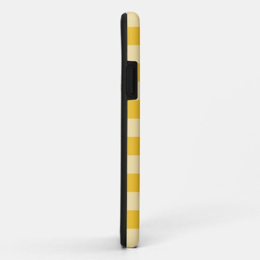 Coques Case-Mate iPhone Motif Plaid à buffle jaune et blanc (Dos/Droite)