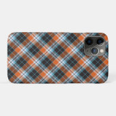 Coques Case-Mate iPhone Motif Plaid Bleu Orange Automne (Dos (Horizontal))