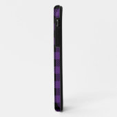 Coques Case-Mate iPhone Motif Plaid de Buffalo violet et noir (Dos/Gauche)