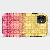 Coques Case-Mate iPhone Motif plaid dégradé jaune rouge (Dos (Horizontal))