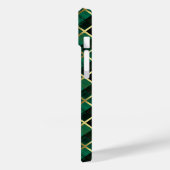Coques Case-Mate iPhone Motif Plaid Vert Et Or De Noël (Verso / Gauche)