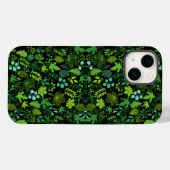 Coques Case-Mate iPhone motif plante.14b BG noir (Verso (horizontal))