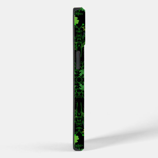Coques Case-Mate iPhone motif plante.14b BG noir (Verso / Droite)
