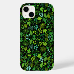Coque Pour iPhone 14 Plus motif plante.14b BG noir