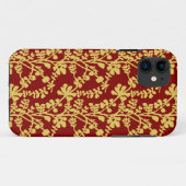 Coques Case-Mate iPhone Motif Plante Répétant Rouge Et Jaune Bandana (Dos (Horizontal))