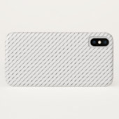 Coques Case-Mate iPhone Motif point blanc et noir (Dos (Horizontal))