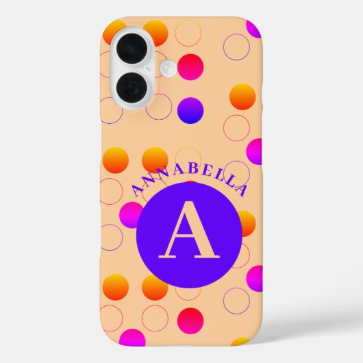 Coques Case-Mate iPhone Motif Pois Abstrait (Verso)