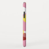 Coques Case-Mate iPhone Motif Pois géométrique rose chic (Dos/Droite)