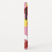 Coques Case-Mate iPhone Motif Pois géométrique rose chic (Dos/Gauche)