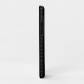 Coques Case-Mate iPhone Motif Pois minuscule noir et blanc Preppy (Dos/Gauche)