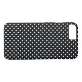 Coques Case-Mate iPhone Motif Pois noir blanc (Dos (Horizontal))