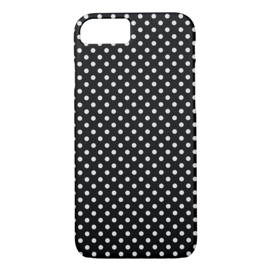 Coques Case-Mate iPhone Motif Pois noir blanc (Dos)