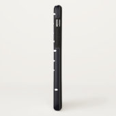 Coques Case-Mate iPhone Motif Pois noir et blanc (Dos/Gauche)