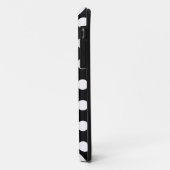 Coques Case-Mate iPhone Motif Pois noir et blanc (Dos/Gauche)