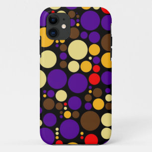 Etui iPhone Case-Mate Motif Pois rétro   Rouge violet jaune