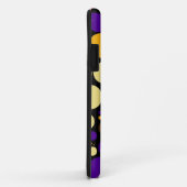 Coques Case-Mate iPhone Motif Pois rétro | Rouge violet jaune (Dos/Droite)