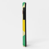 Coques Case-Mate iPhone Motif pois rétro (Vert, Jaune, Brown) (Dos/Gauche)