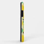 Coques Case-Mate iPhone Motif pois rétro (Vert, Jaune, Brown) (Dos/Droite)