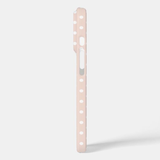 Coques Case-Mate iPhone Motif Pois rose (Verso / Gauche)