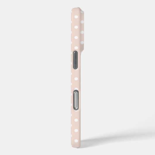 Coques Case-Mate iPhone Motif Pois rose (Verso / Droite)
