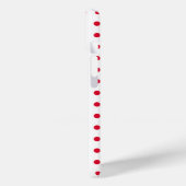 Coques Case-Mate iPhone motif pois rouge (Verso / Gauche)