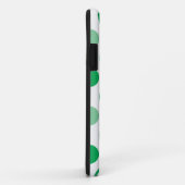 Coques Case-Mate iPhone Motif pois vert (Dos/Droite)