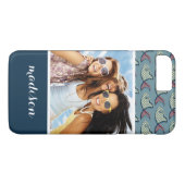 Coques Case-Mate iPhone Motif Poisson Pointe Polka | Votre photo et votre  (Dos (Horizontal))