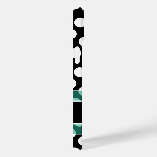 Coques Case-Mate iPhone Motif Poka Dot avec Monogramme (Verso / Droite)