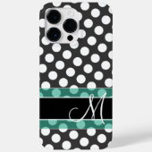 Coques Case-Mate iPhone Motif Poka Dot avec Monogramme (Verso)